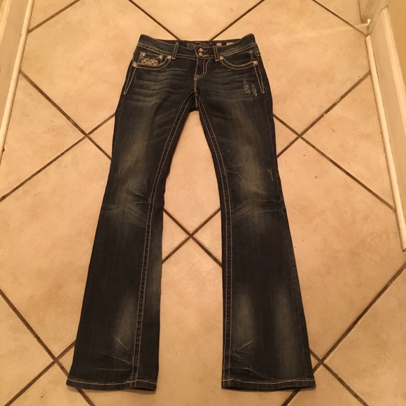Nice pair of Miss me jeans size 26 Navy blue - Picture 1 of 3